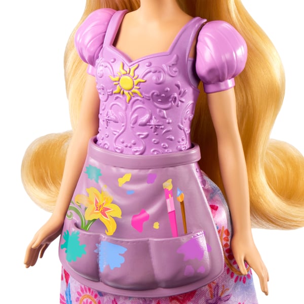 Disney Princess 2-i-1 Stories Rapunzel-modedukke med 2 klik på-overdele, 2 nederdele og 9 stk. tilbehør