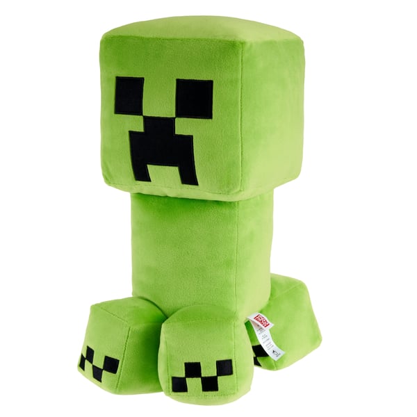 Minecraft Minecraftin Creeper, 40-senttinen jumbopehmohahmo, pikselimäinen ulkoasu
