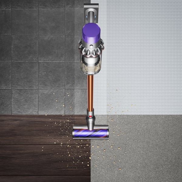 Dyson Cyclone V10 Absolute 2-in-1-varsi-imuri Akku Kuiva Pussiton Kupari, Nikkeli