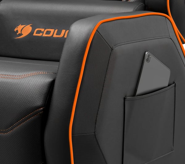 COUGAR CGR-RGS Spelfåtölj Stoppad sits Svart, Orange