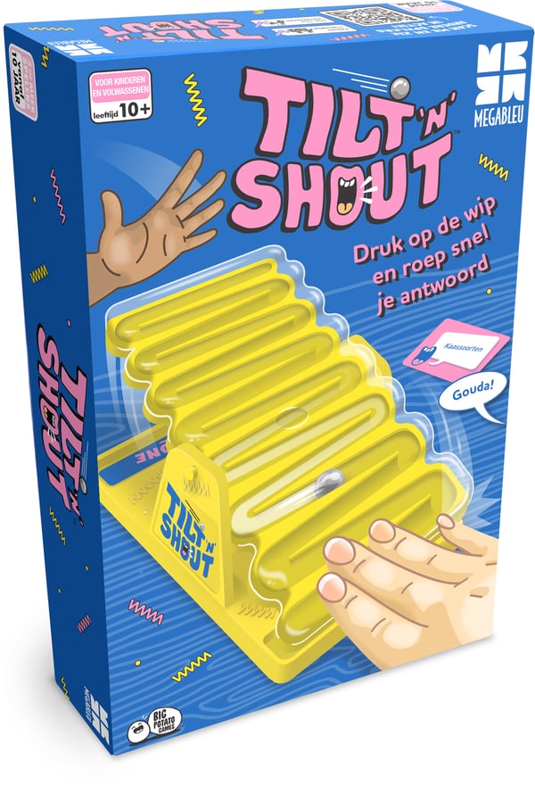 MEGABLEU Tilt 'N' Shout NL Brädspel Quiz