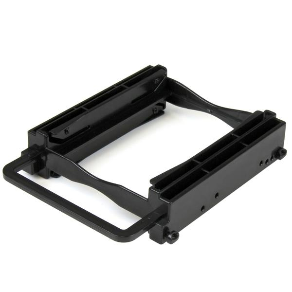 StarTech.com Dubbelt 2,5" SSD/HDD-monteringsfäste för 3,5" enhetsfack - Verktygslös installation