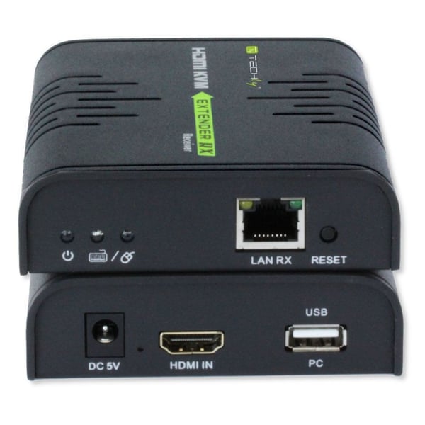 Techly IDATA HDMI-KVM2 KVM -kytkin Lähetin & vastaanotin