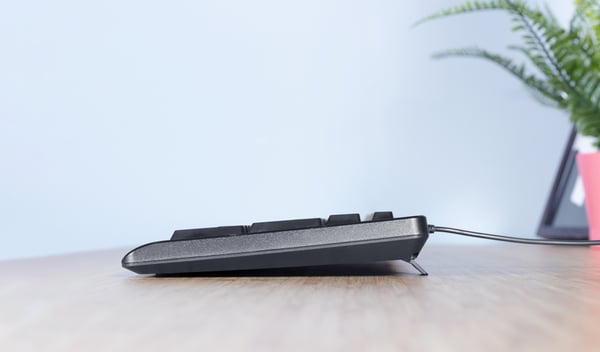 Trust TK-150 Kablet Tastatur Dansk, QWERTZ Sort med numerisk tastatur (23983)