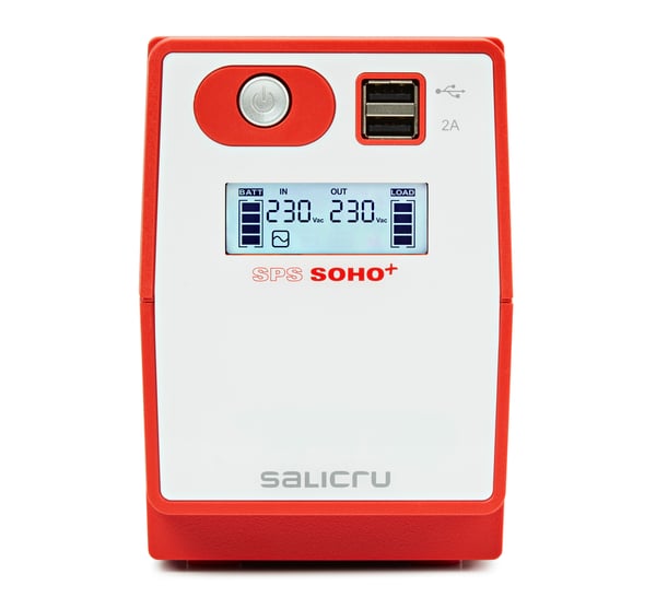 Salicru 647CA000003 UPS-enhed Interaktivt indgangsstik 0,85 kVA 480 W 2 AC stikkontakt(er)