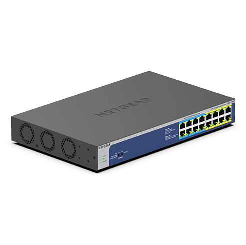 Netgear GS516UP - Kytkin - hallitsematon - 8 x 10/100/1000 (PoE+)
