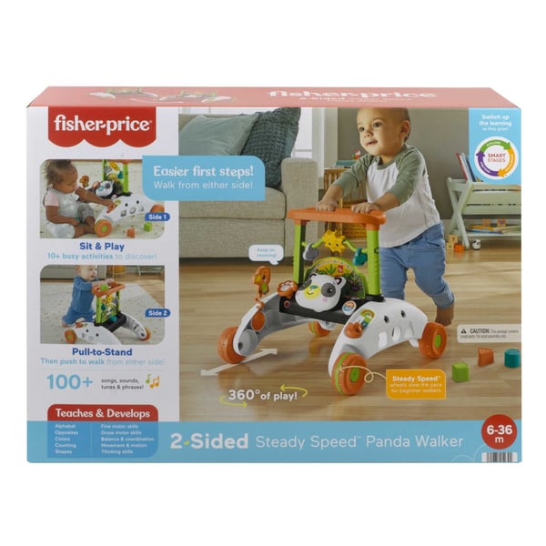 Fisher-Price 2-Sided Steady Speed Panda Walker