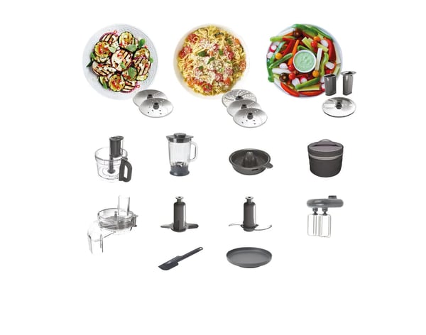 Kenwood FDM72.990SS foodprocessor 3 L Rustfrit stål Indbyggede vægte