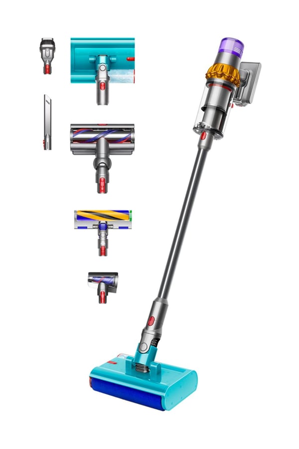 Dyson V15s Detect Submarine 2-in-1-varsi-imuri Akku Kuiva ja märkä Pussiton Nikkeli, Keltainen