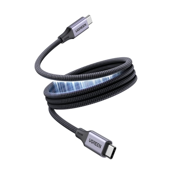 Ugreen 55517 USB-kabel 1 m USB C 4,8 Gbit/sek. 100 W Grå