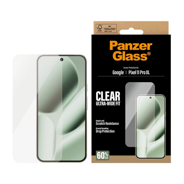 PanzerGlass ® Screen Protector Google Pixel 11 Pro XL | Ultra-Wide Fit Genomskinligt skärmskydd 1 styck
