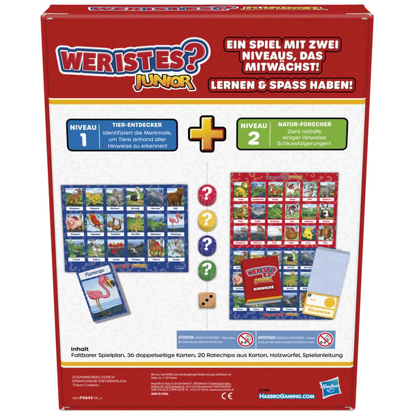 Hasbro Gaming Guess Who? Junior Lautapeli Yhdistelypeli