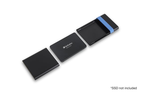 Verbatim Store'N'Go Enclosure Kit HDD-/SSD-kotelo Musta, Sininen 2.5"