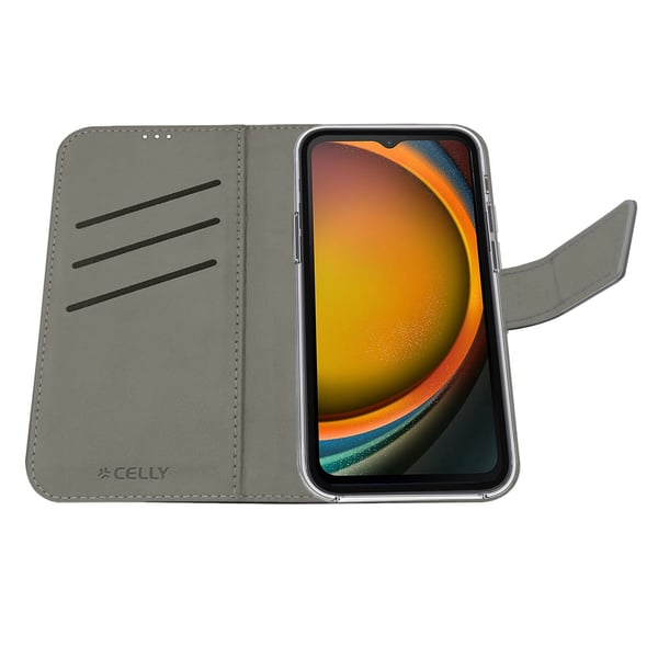 Celly WALLY1070 mobiltelefon etui 16,8 cm (6.6") Tegnebogsetui Sort