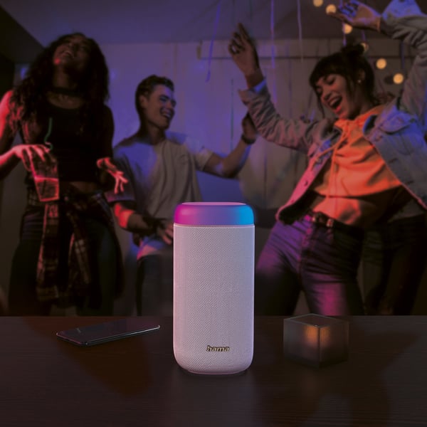 Hama Shine 2.0 Bärbar stereohögtalare Vit 30 W