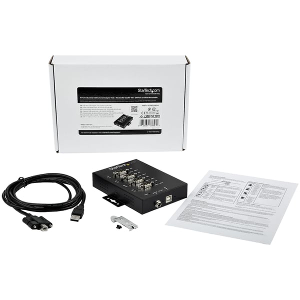 StarTech.com Industriell USB till RS-232/422/485 seriell adapter med 4 portar - ESD-skydd på 15 kV