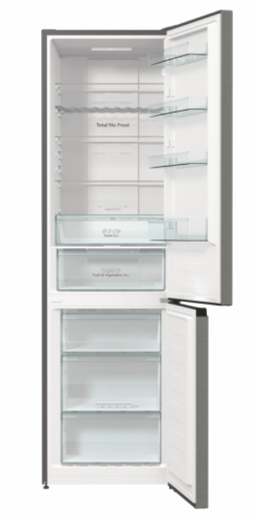 Hisense RB434N4BCB køle-/fryseskab Fritstående 331 L Grå, Rustfrit stål