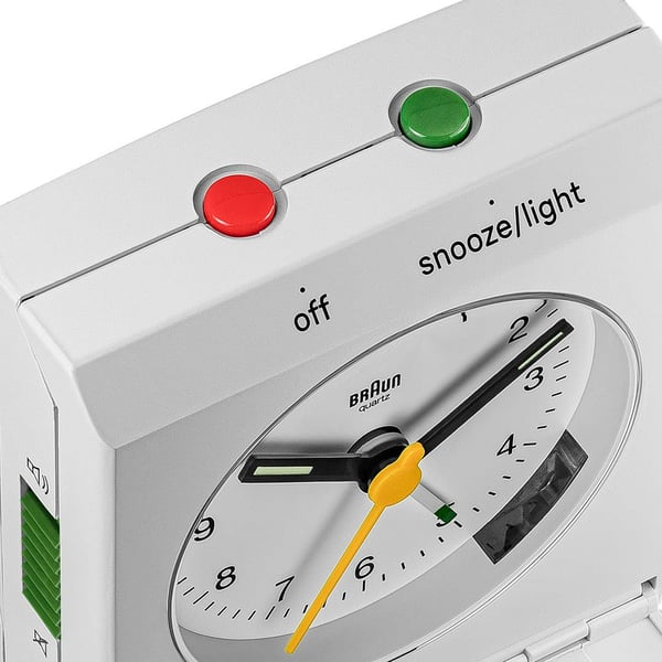 Braun BC05W Seinä- ja pöytäkello Analoginen kello Suorakulmio Valkoinen