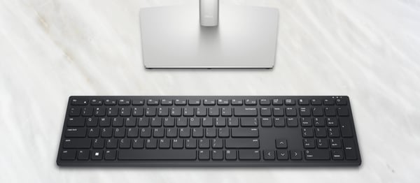Dell KB500 - Tangentbord - trådlöst - 2,4 GHz - QWERTZ