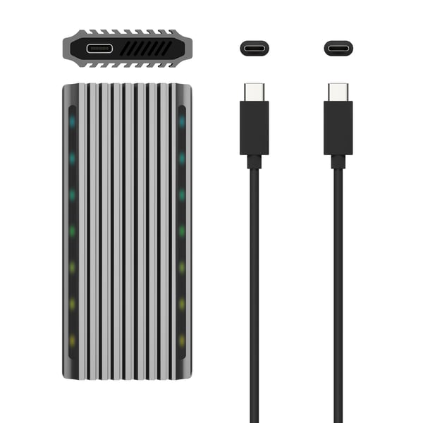 AISENS ASM2-RGB011GR drevkabinet SSD kabinet Grå M.2