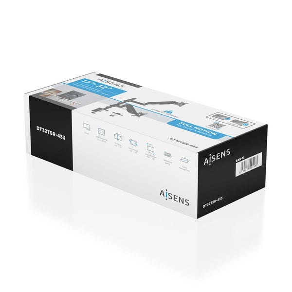 AISENS DT32TSR-453 skærmbeslag og -stativer 81,3 cm (32") Skrivebord Sort