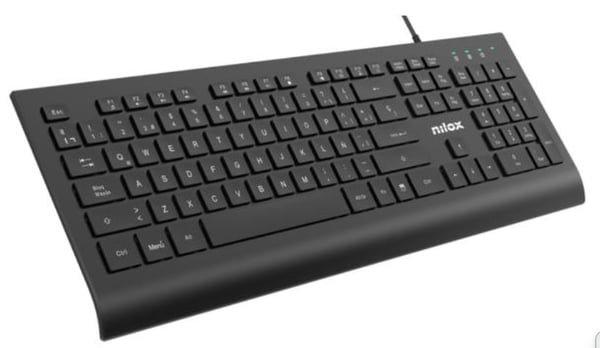 Nilox NXKBE000014 näppäimistö Office USB Espanja Musta