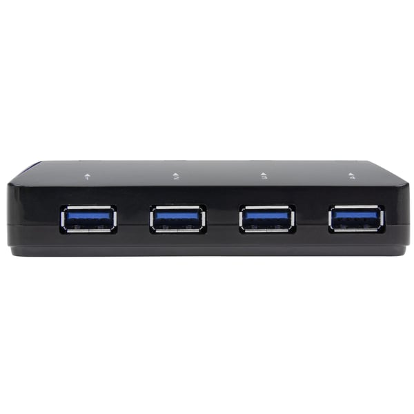 StarTech.com 4-portars USB 3.0-hub plus dedikerad laddningsport