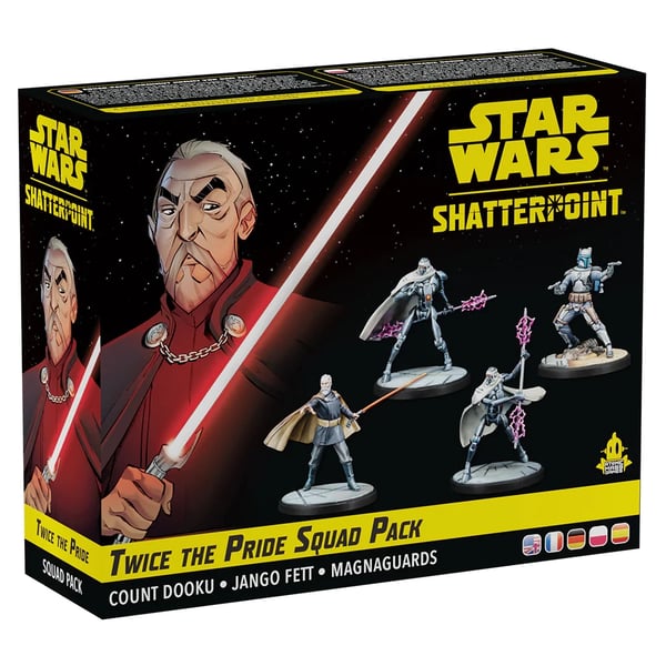 Asmodee Star Wars: Shatterpoint - Twice the Pride: Count Dooku Squad Pack Kuvio Asmodee Star Wars: Shatterpoint - Twice the Pride: Count Dooku Squad Pack Kuvio