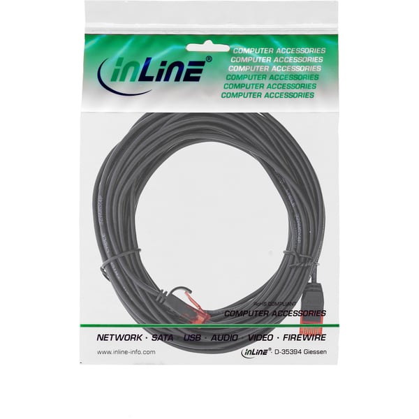 InLine 71200S netværkskabel Sort 10 m Cat6 U/UTP (UTP)