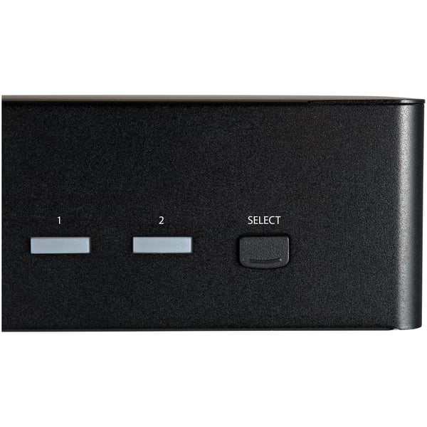 StarTech.com 2-ports HDMI KVM-switch för dubbla skärmar - 4K 60 Hz Ultra HD HDR - Desktop 4K HDMI 2.0 KVM-switch med 2 portar USB 3.0-hubb (5 Gbit/s) och 4x USB 2.0 HID, ljud - Snabbtangenter för omkoppling - TAA