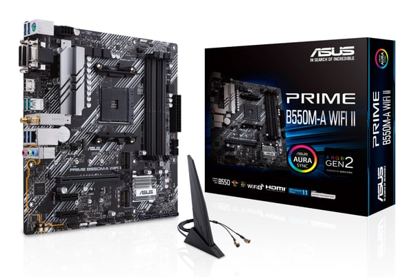 ASUS PRIME B550M-A WIFI II AMD B550 Kanta AM4 mikro ATX ASUS PRIME B550M-A WIFI II AMD B550 Kanta AM4 mikro ATX