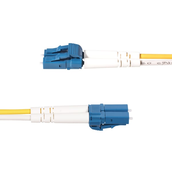 StarTech.com 5 m fiberoptisk LC- till SC-duplexkabel (UPC) med OS2-enkelläge, 9/125 µm, laseroptimerad, 100G, böjningsokänslig, låg insättningsförlust, LSZH-fiberpatchkabel
