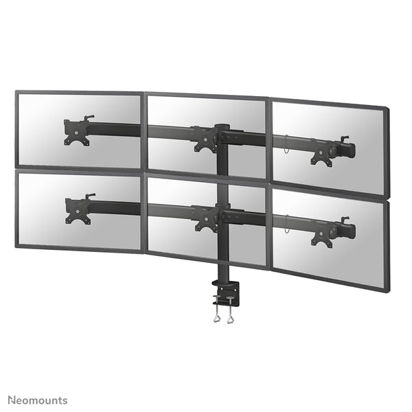 Neomounts FPMA-D700D6 monitorin kiinnike ja jalusta 68,6 cm (27") Vastaanotto Musta Neomounts FPMA-D700D6 monitorin kiinnike ja jalusta 68,6 cm (27") Vastaanotto Musta