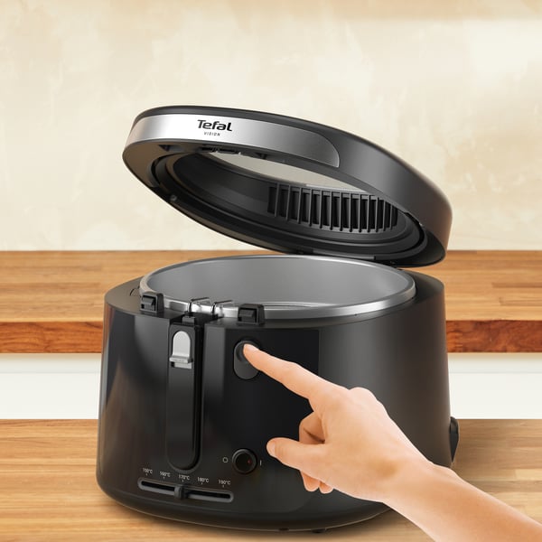 Tefal Vision FF2528E0 rasvakeitin Yksi 2,1 L Erillinen 1900 W Musta