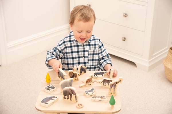 Tickit Wooden Wild Animal Blocks