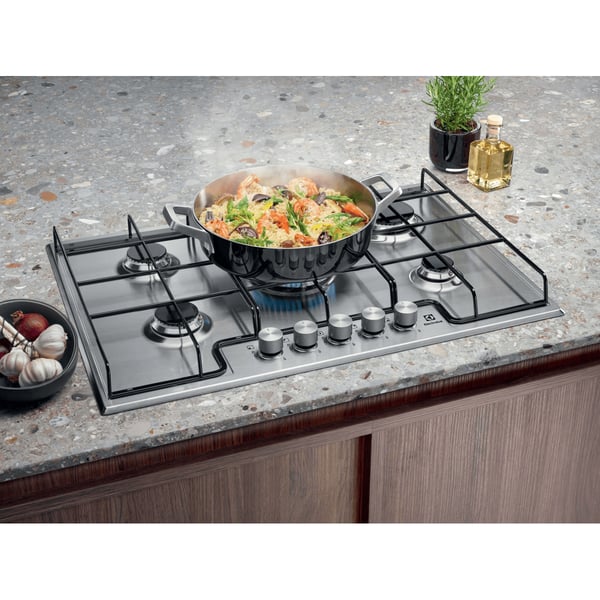 Electrolux EGS7534X Rostfritt stål Inbyggd 75 cm Gas 5 zone(s)