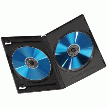 Hama 00051294 optisk disk etui DVD-boks 2 diske Sort