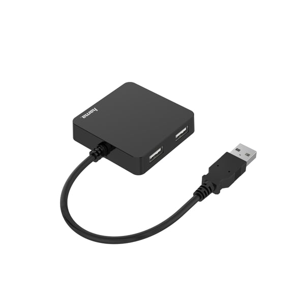 Hama 00200121 gränssnittshubbar USB 2.0 480 Mbit/s Svart