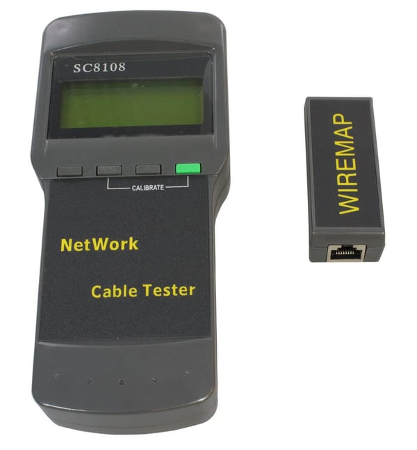 Microconnect CAB-TEST2 verkkokaapelin testeri Musta