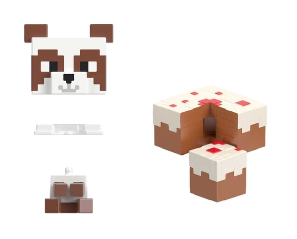 Minecraft MOB HEAD MINIS PANDA PLAYHOUSE Lekset