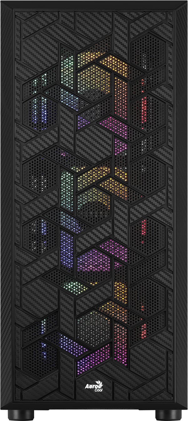 Aerocool Hive FRGB Midi Tower Svart