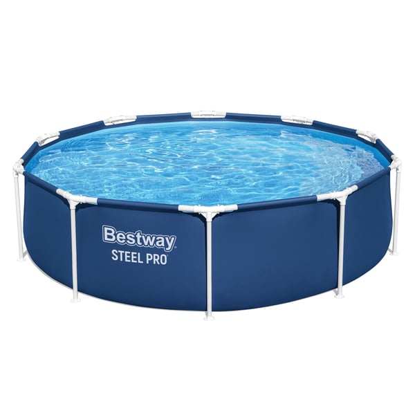 Bestway Steel Pro 56679 ovan mark-svimmingpooler Pool med ram Rund Blå