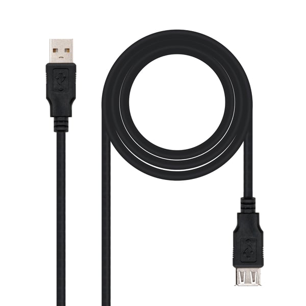 Nanocable 10.01.0204-BK USB-kabel USB 2.0 3 m USB A Sort