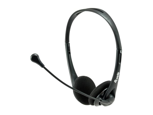 Equip 245304 hovedtelefoner/headset Ledningsført Kontor/Callcenter Sort