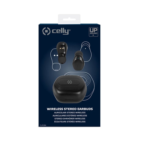 Celly FLIP2 Kuulokkeet True Wireless Stereo (TWS) In-ear Puhelut/Musiikki USB Type-C Bluetooth Musta