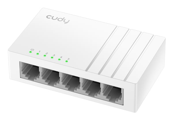 Cudy GS105U verkkokytkin Hallitsematon Gigabit Ethernet (10/100/1000) Valkoinen