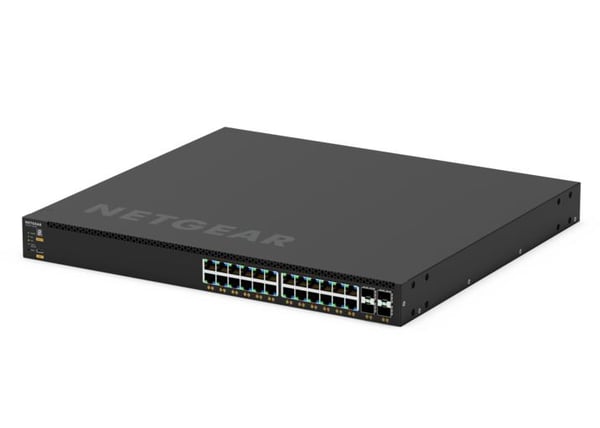 NETGEAR GSM4328 Administreret L3 Gigabit Ethernet (10/100/1000) Strøm over Ethernet (PoE) 1U Sort