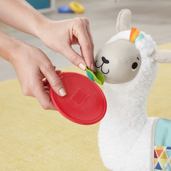 Fisher-Price Grow-with-Me Tummy Time Llama, pehmeä vauvaa tukeva kiilatyyny
