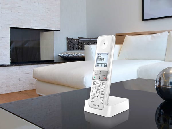 Philips D4701W/34 puhelin DECT-puhelin Soittajan tunnistus Valkoinen