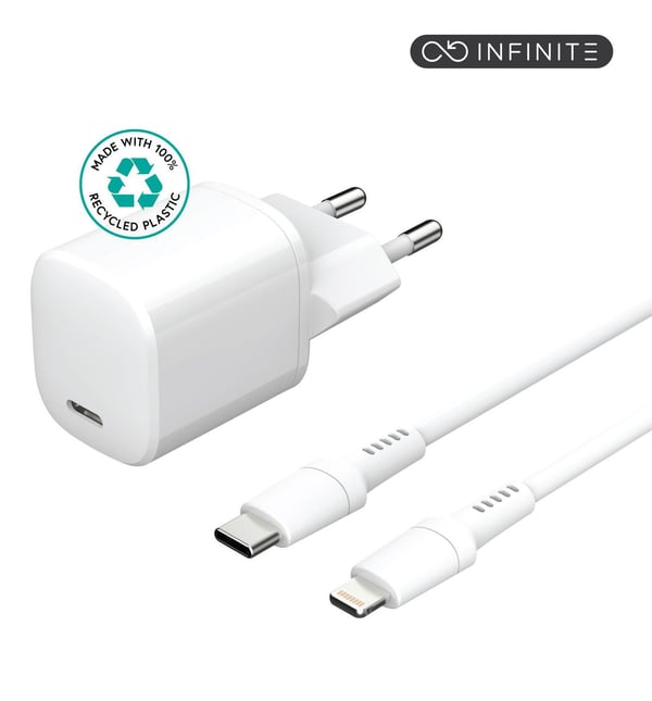 eSTUFF ES637500 mobilladdare Smartphone, Surfplatta Vit AC Snabb laddning inomhus